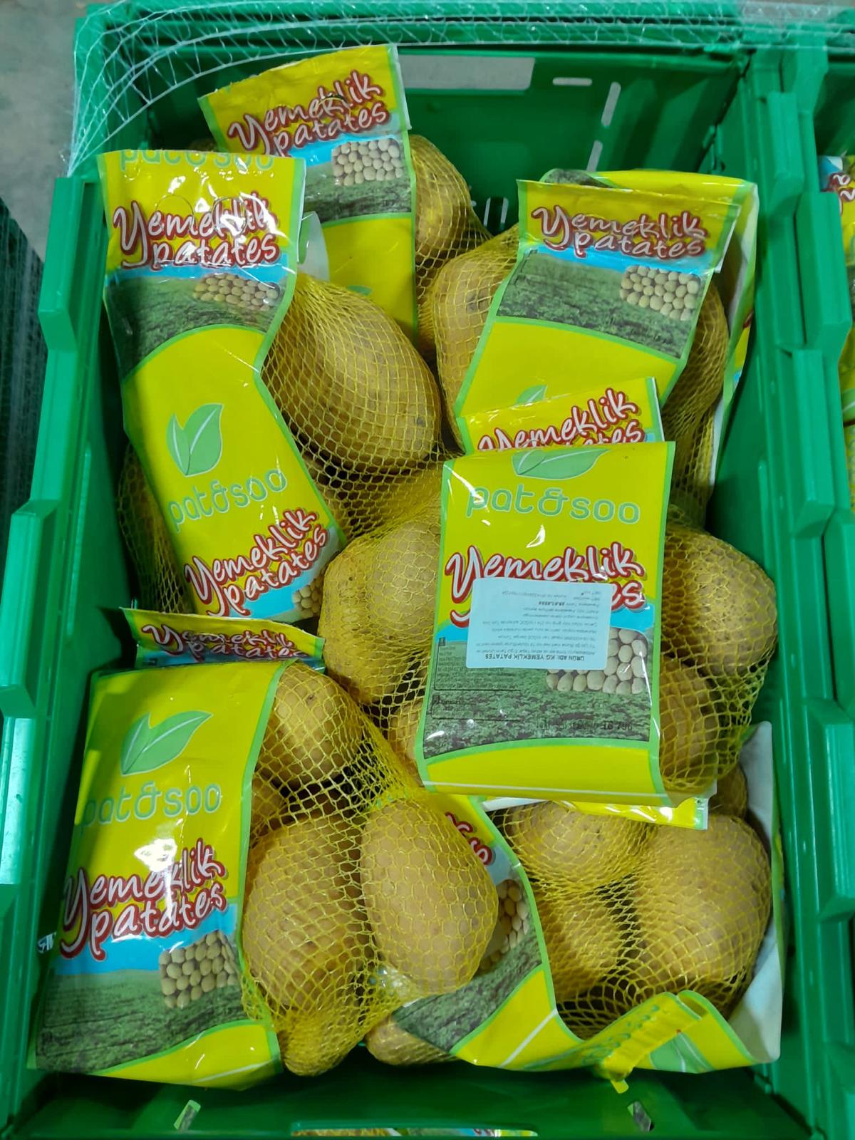 türkiye niğde 2kg 3kg yemeklik patates paketleme patsoo